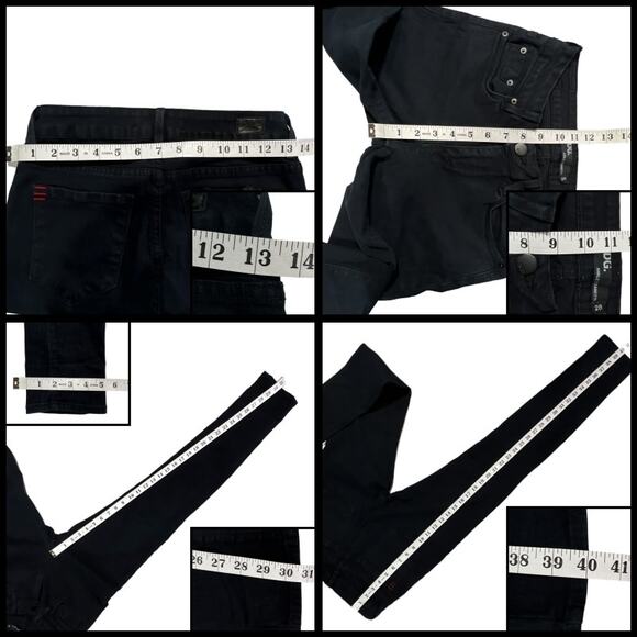 BDG Unpublished Bundle Ankle Cigarette Leg Skinny High Rise Size 28 Black Jeans - Picture 6 of 13